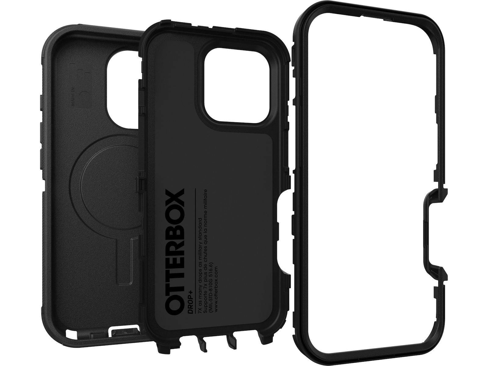 OtterBox iPhone 16 Pro Defender skal - ProPack (svart) Mobilskal