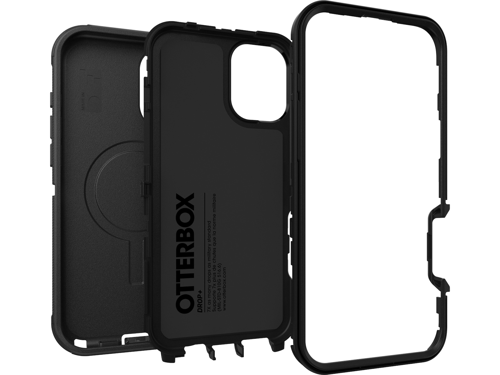 OtterBox iPhone 16 Plus Defender skal - ProPack (svart) Mobilskal