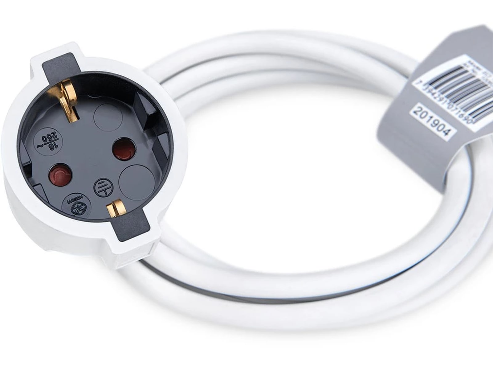 Andersson Förlängningssladd 2m (vit) Förlängningskabel & förgrening