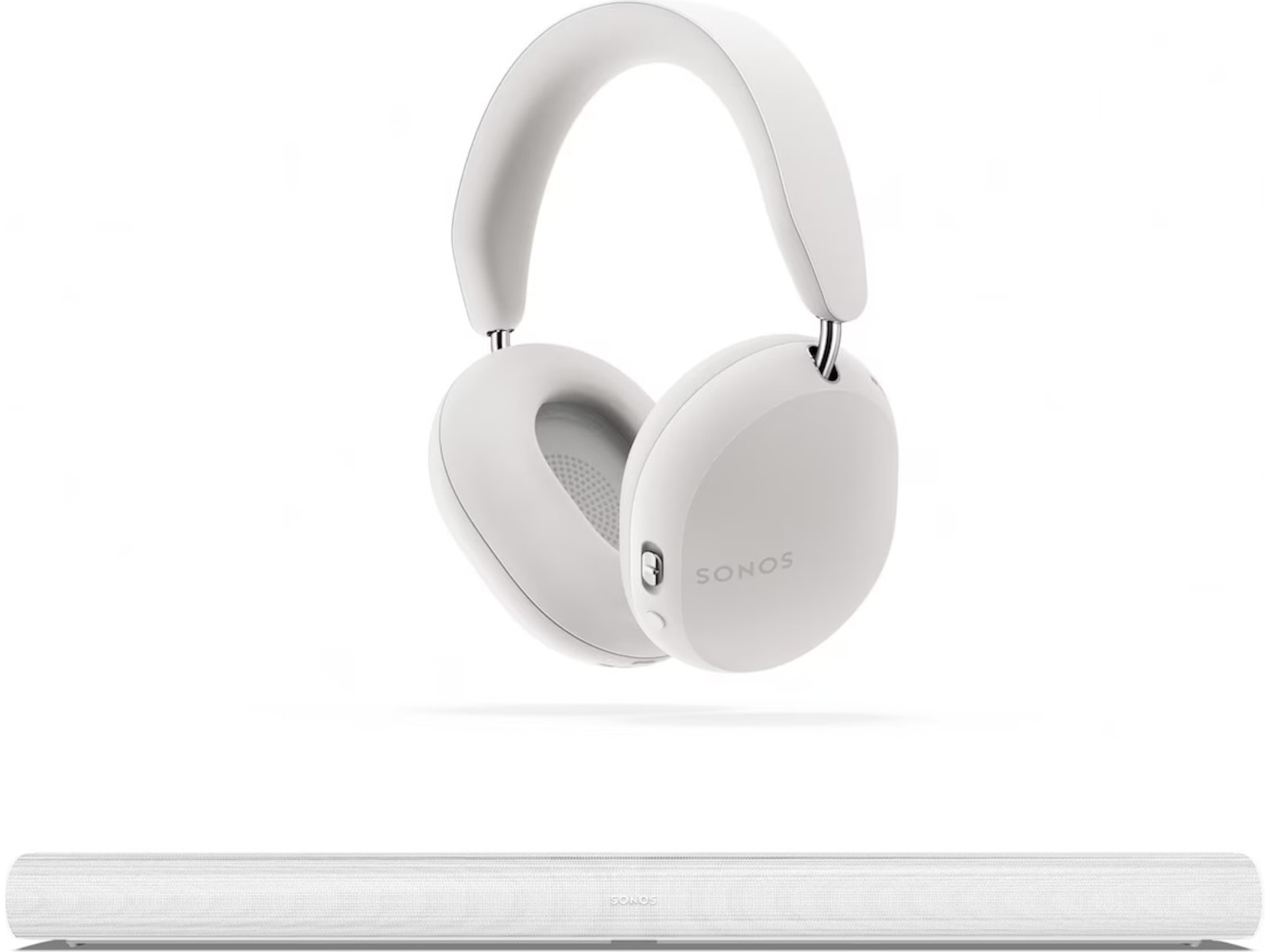 Sonos Ace trådlösa hörlurar + Sonos Arc (vit) Hörlurar