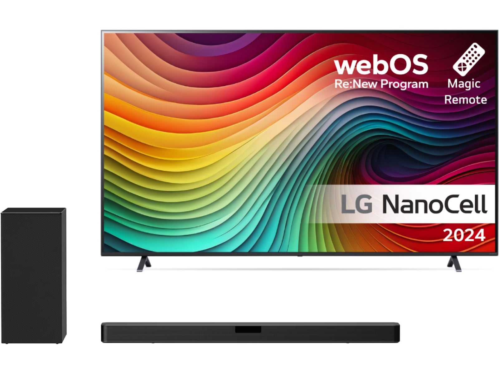 LG  55'' 81 LED 55NANO81T + SN5 Soundbar 50 - 59 tums TV