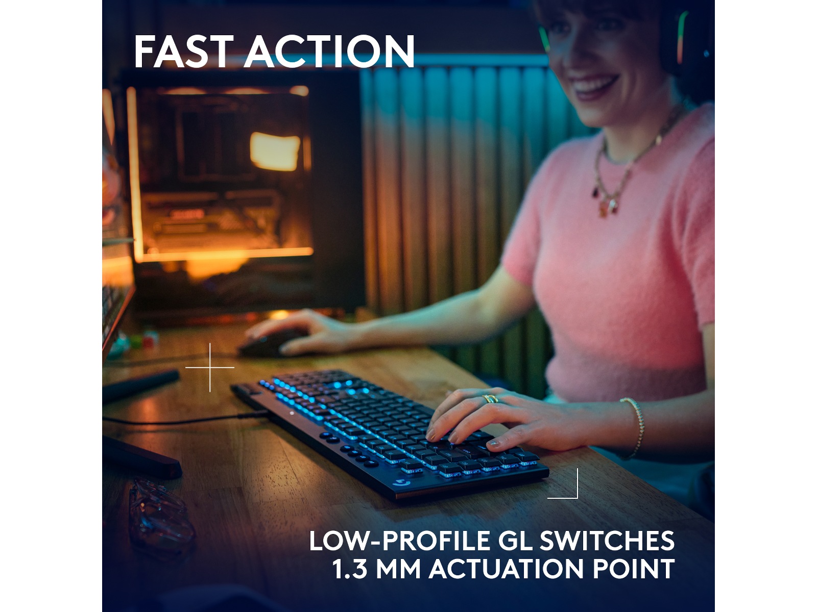 Logitech G915 X Gamingtangentbord (svart) Gamingtangentbord