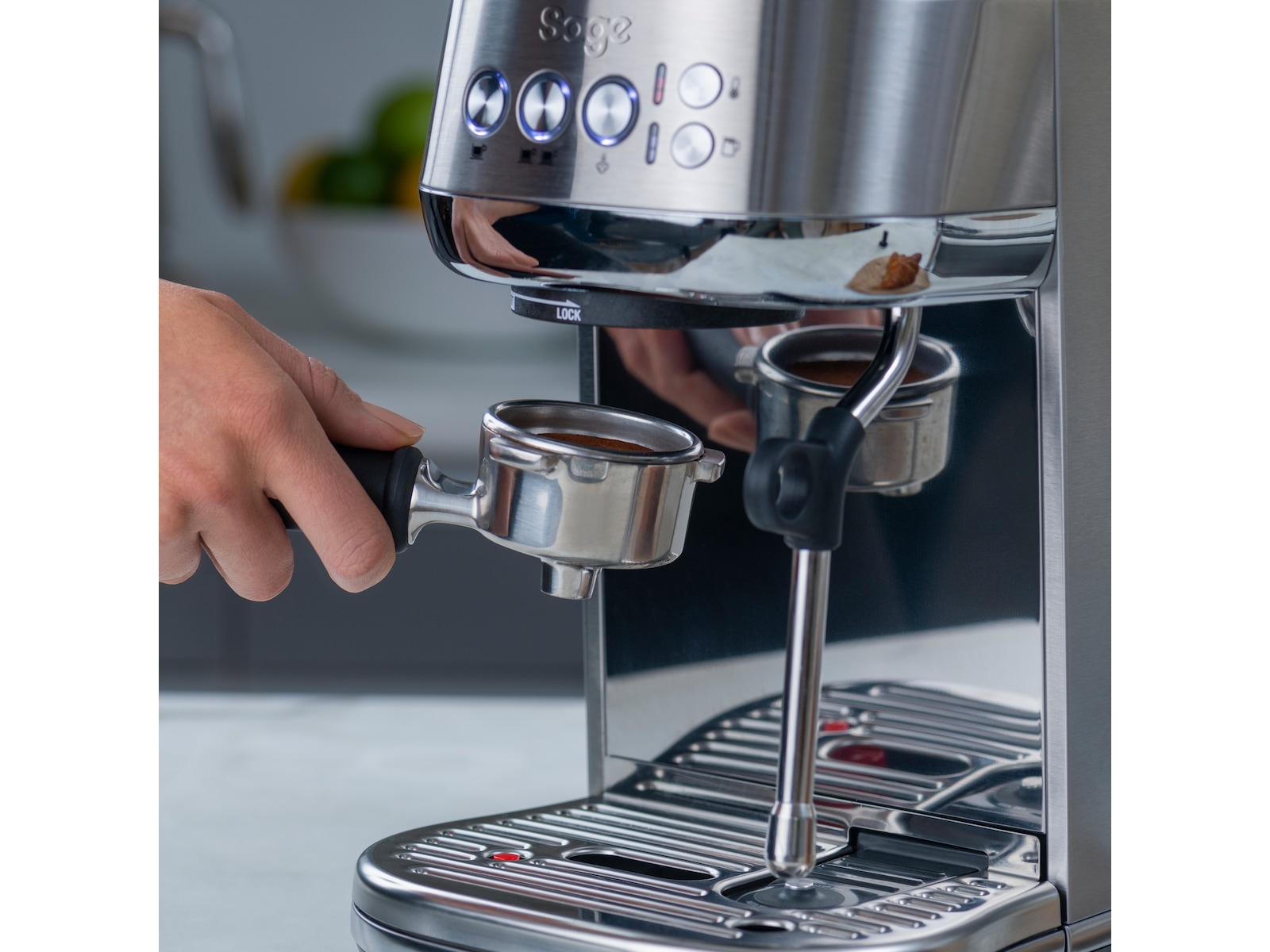 Sage Bambino Plus Espressomaskin (borstat stål) Espressomaskiner