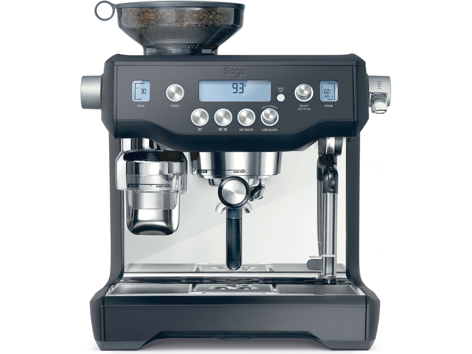 Sage Oracle Espressomaskin (svart tryffel) Espressomaskiner