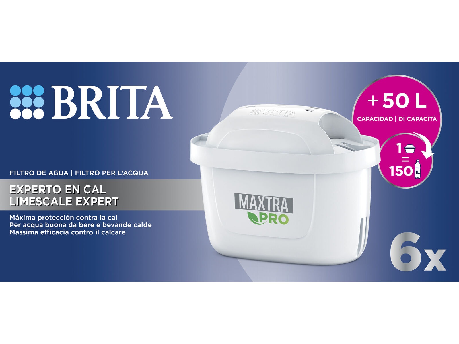 Brita Marella Maxtra Pro Limescale Expert vattenfilter (6-pack) Tillbehör till köksapparater