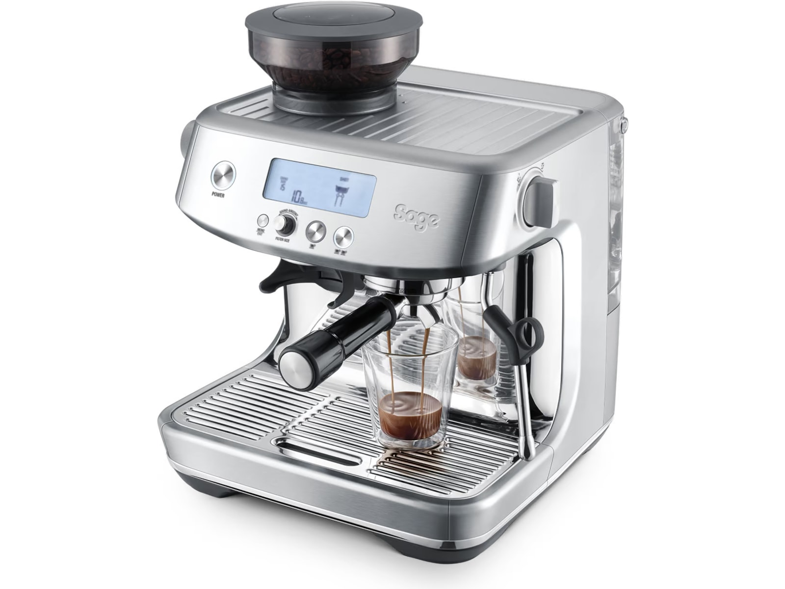 Sage Barista PRO espressomaskin (borstat stål) Espressomaskiner