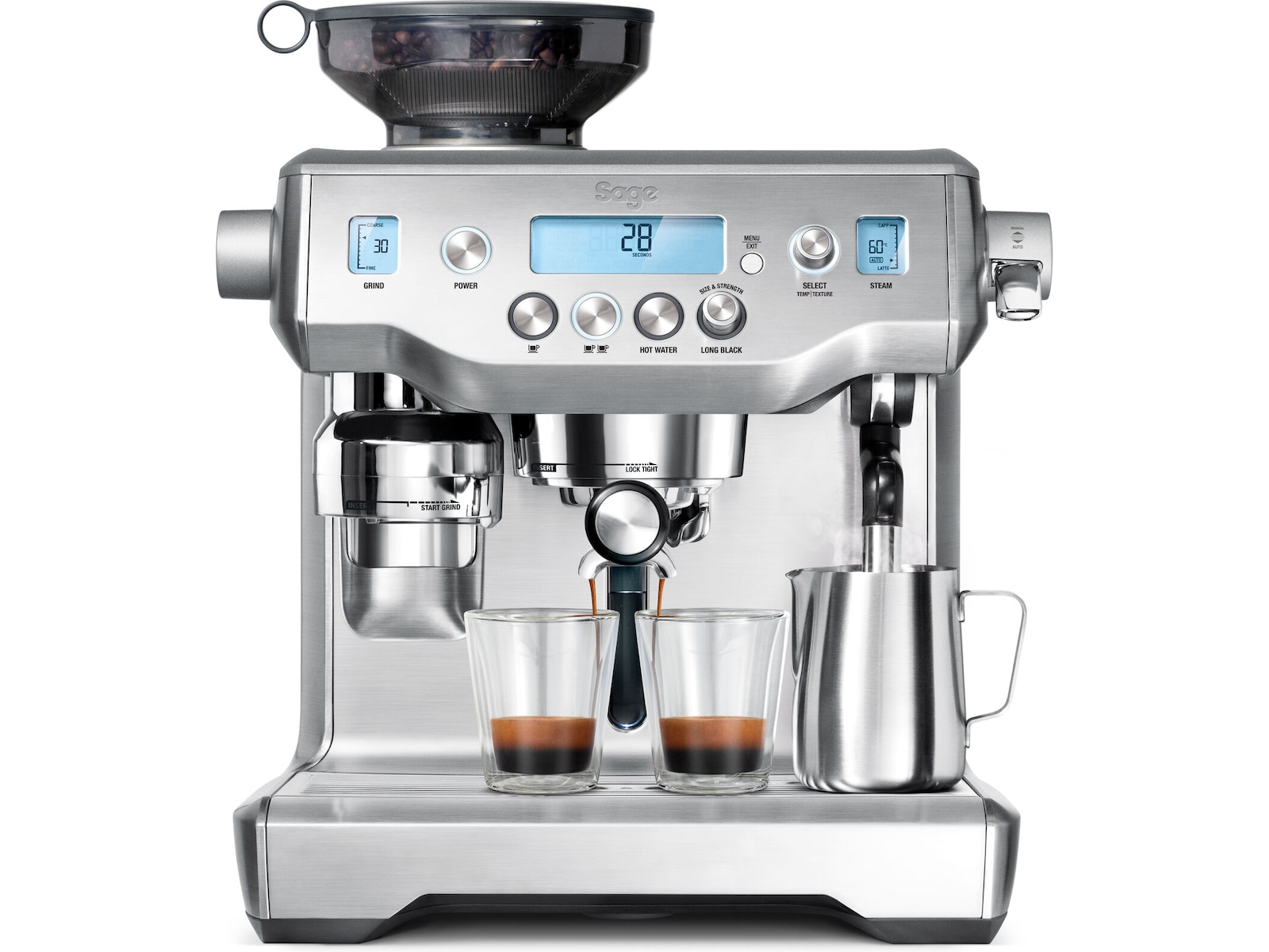 Sage Oracle Espressomaskin (borstat stål) Espressomaskiner