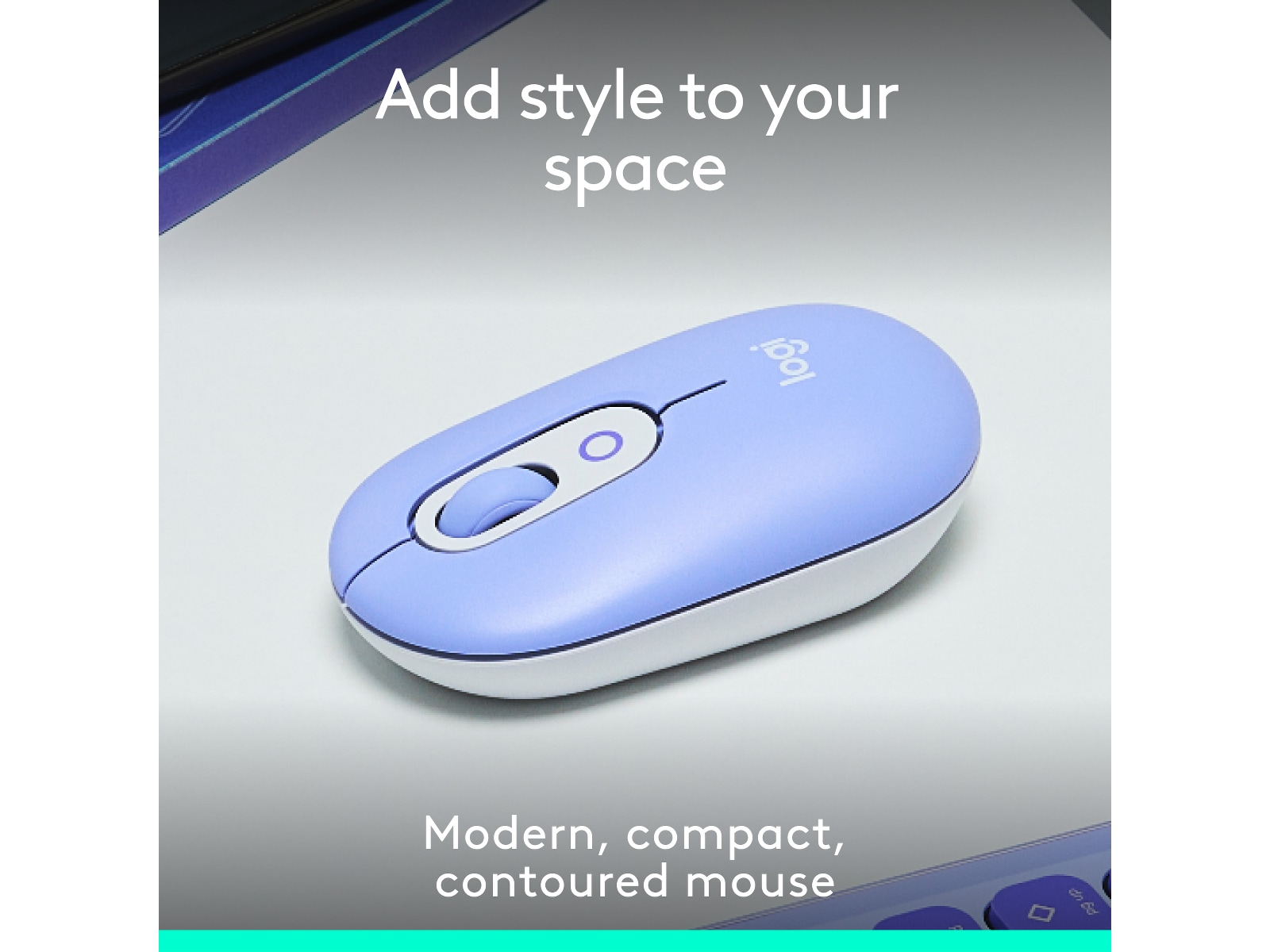Logitech POP Icon trådlös mus (lilac) Mus