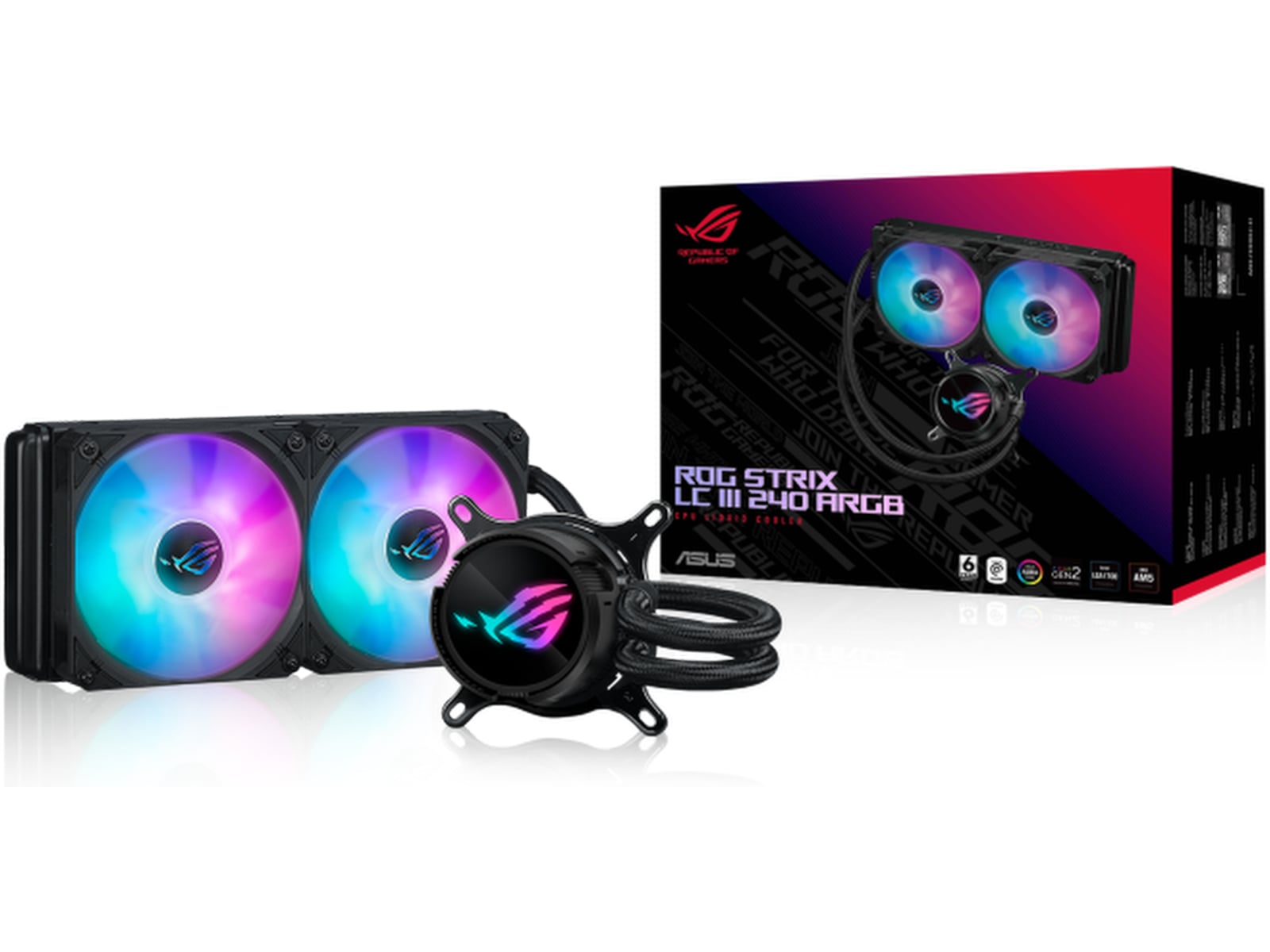 Asus ROG Strix LC III 240 ARGB Kylare (svart) CPU - Vattenkylning