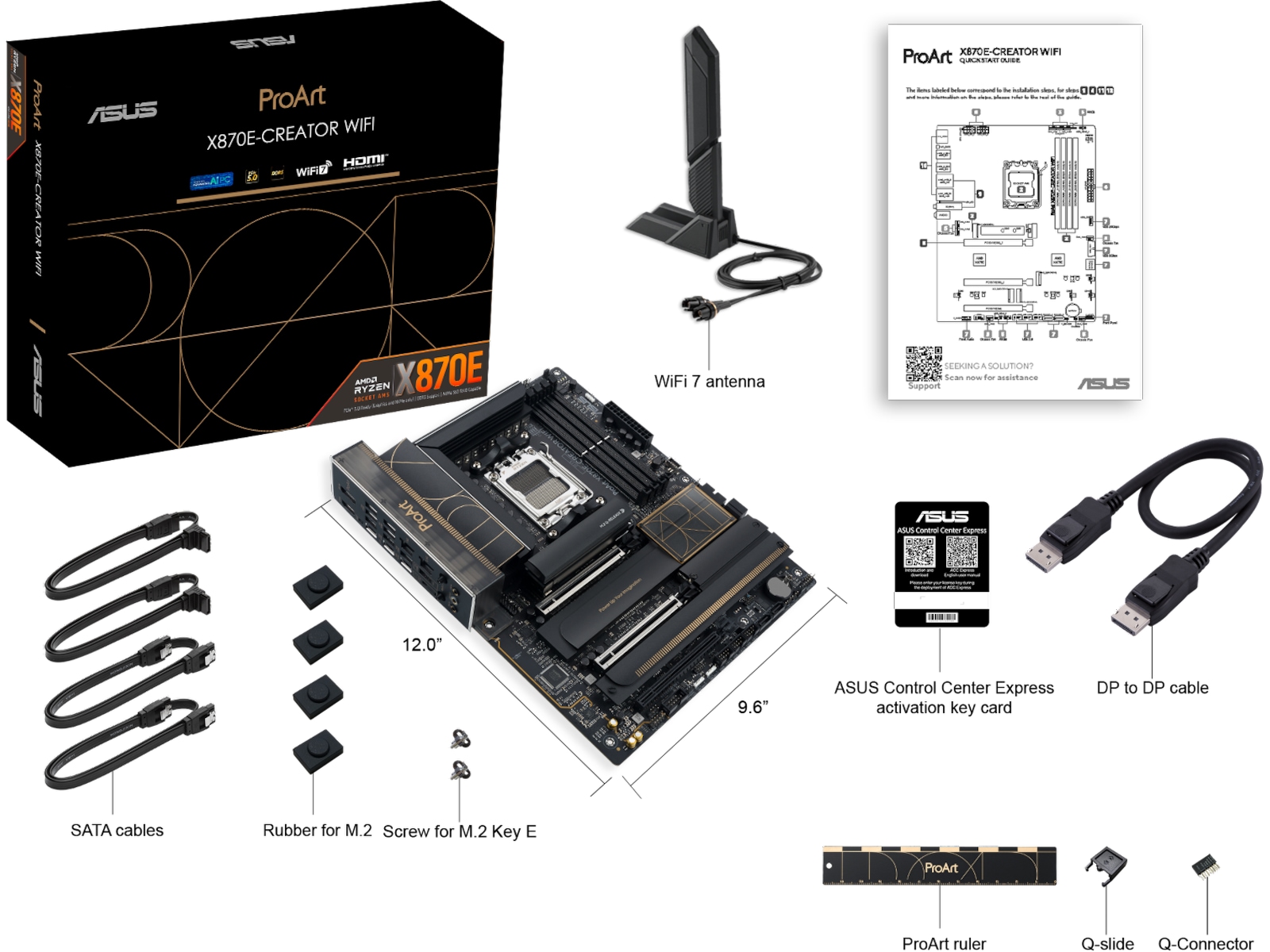 ASUS ProArt X870E-CREATOR WIFI Moderkort AMD Socket