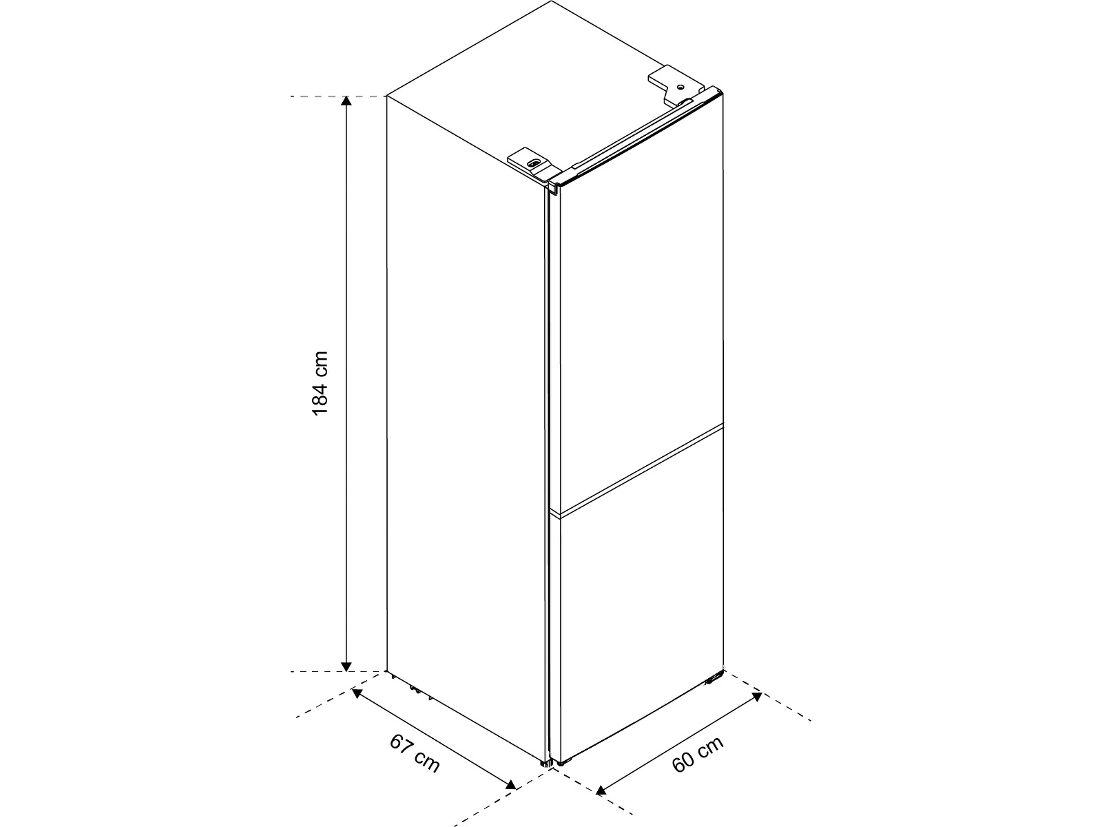 Avant CFR185WH1 kombiskåp (vit) Kyl & frys kombiskåp