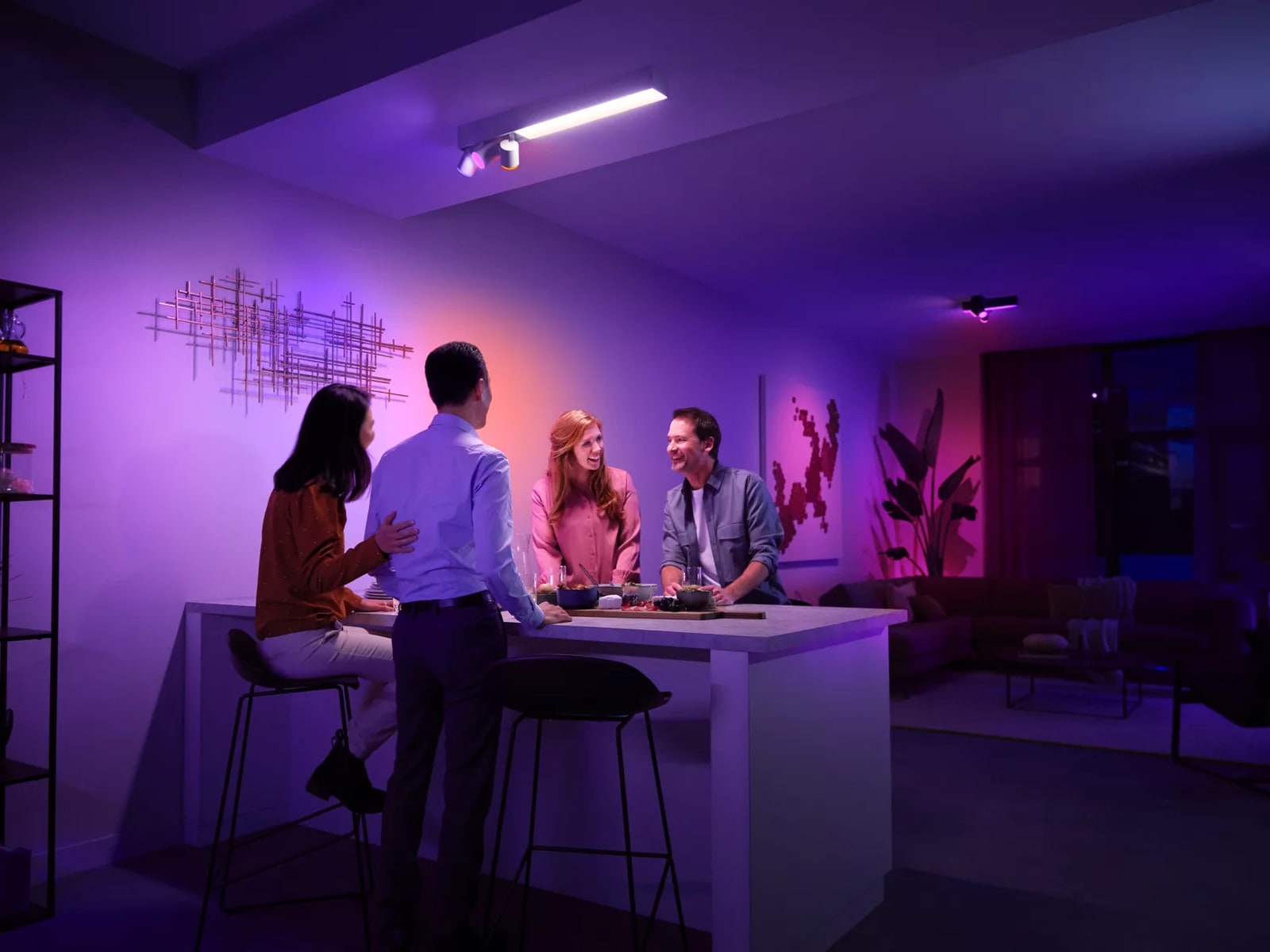 Philips Hue Centris taklampa med 3 spotlights (vit) Taklampa