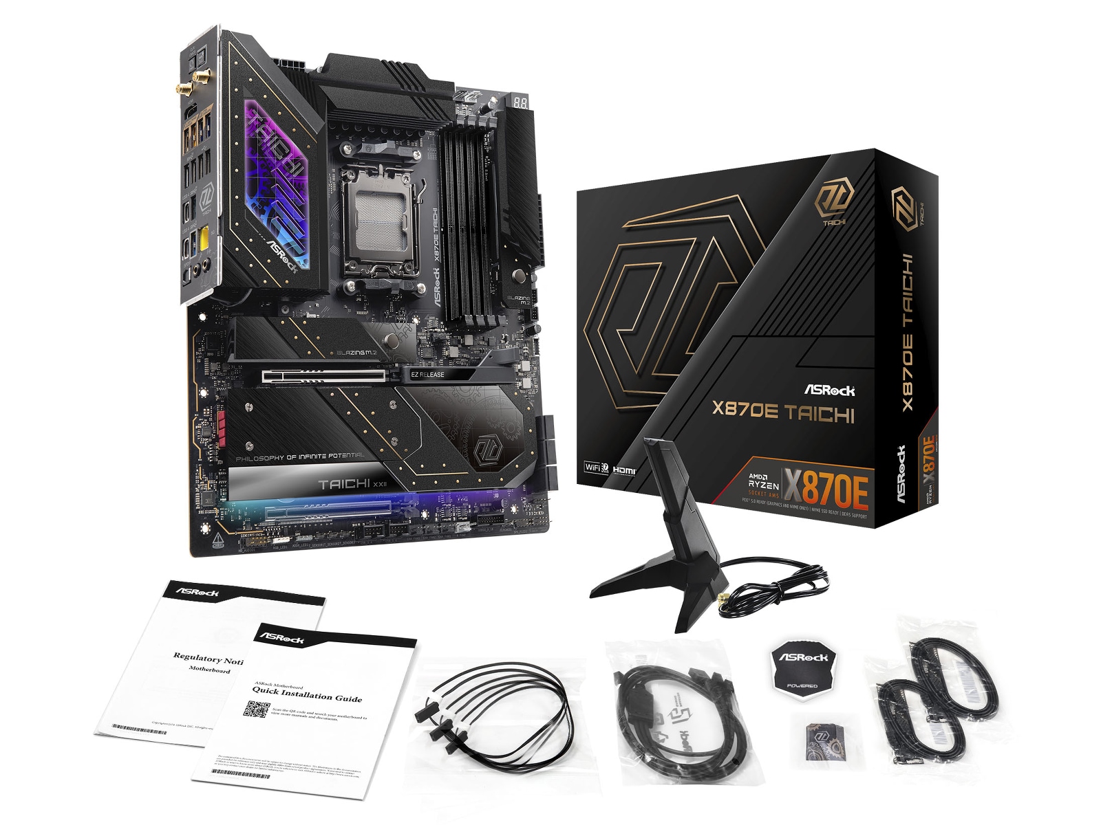 ASRock X870E Taichi Moderkort AMD Socket