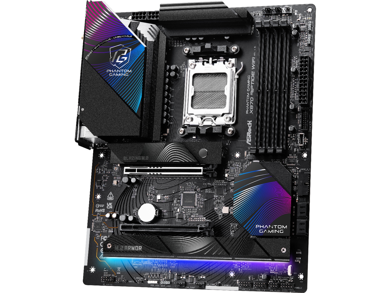 ASRock X870 Phantom Gaming Riptide WiFi Moderkort AMD Socket