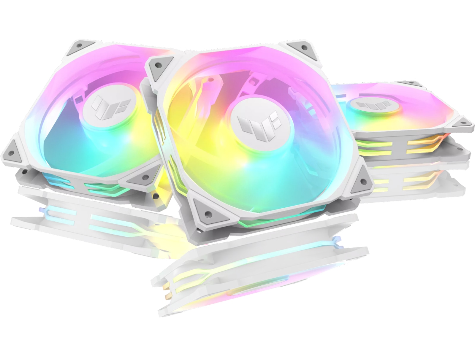 Asus TUF Gaming TR120 ARGB Reverse Fläkt 3pk (vit) Fläkt