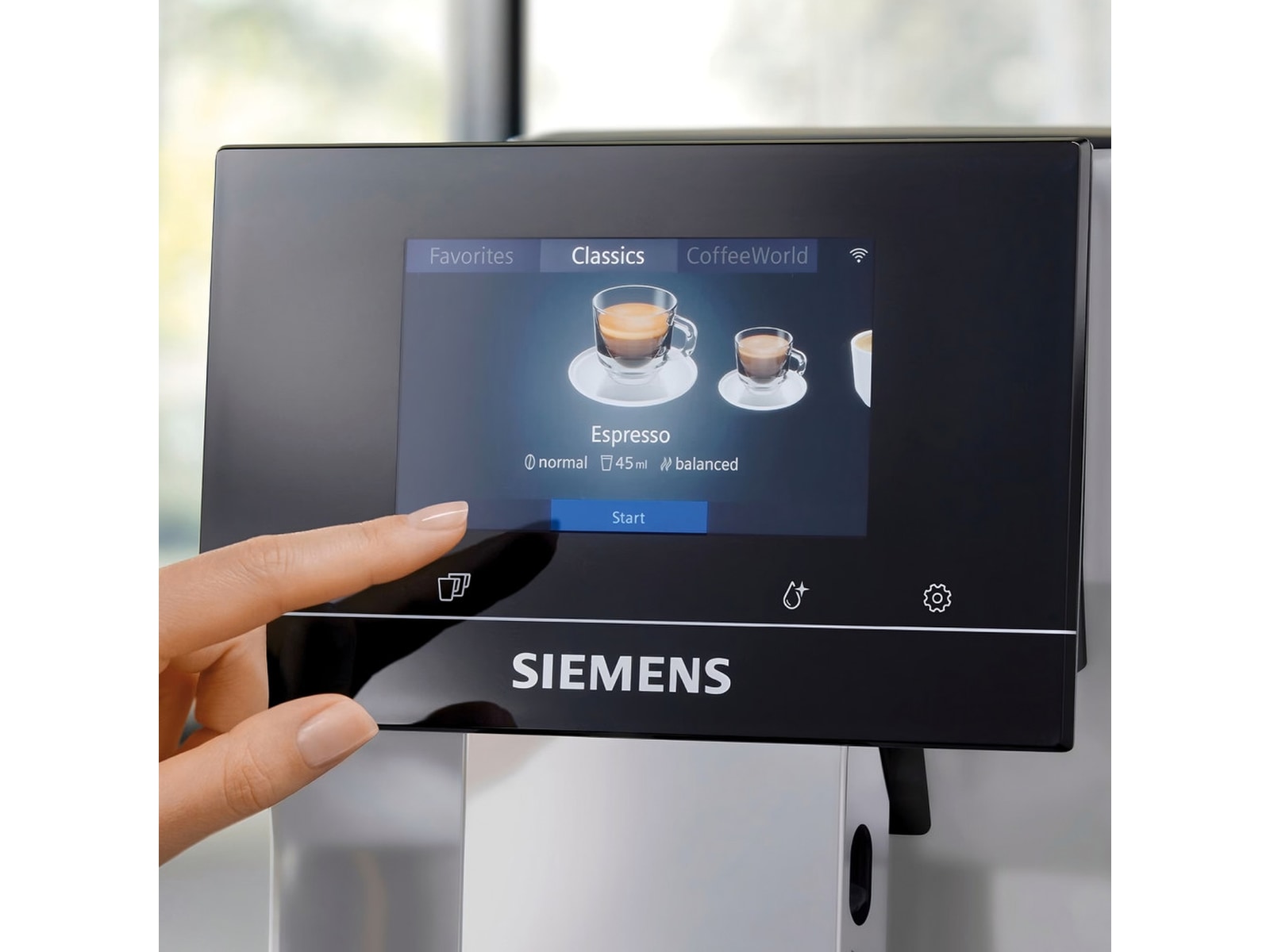 Siemens EQ700 klassisk Automatisk Kaffemaskin (inox/silver) Espressomaskiner