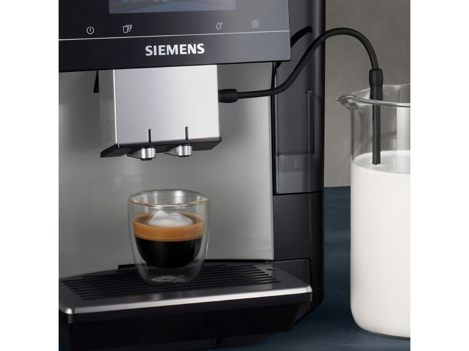 Siemens EQ700 klassisk Automatisk Kaffemaskin (inox/silver) Espressomaskiner