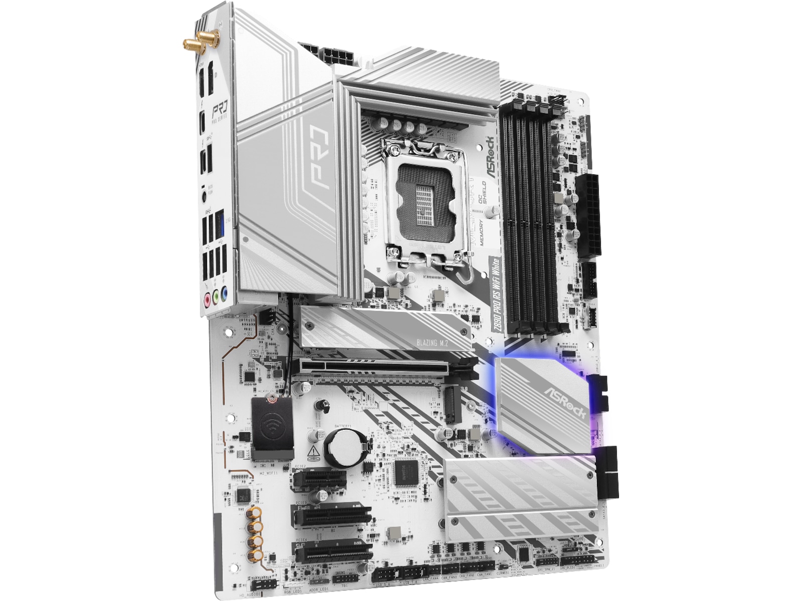 ASRock Z890 PRO RS WIFI Moderkort (vit) Intel Socket