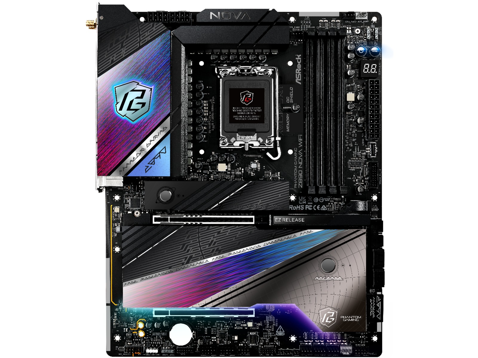 ASRock Z890 NOVA WIFI Moderkort Intel Socket