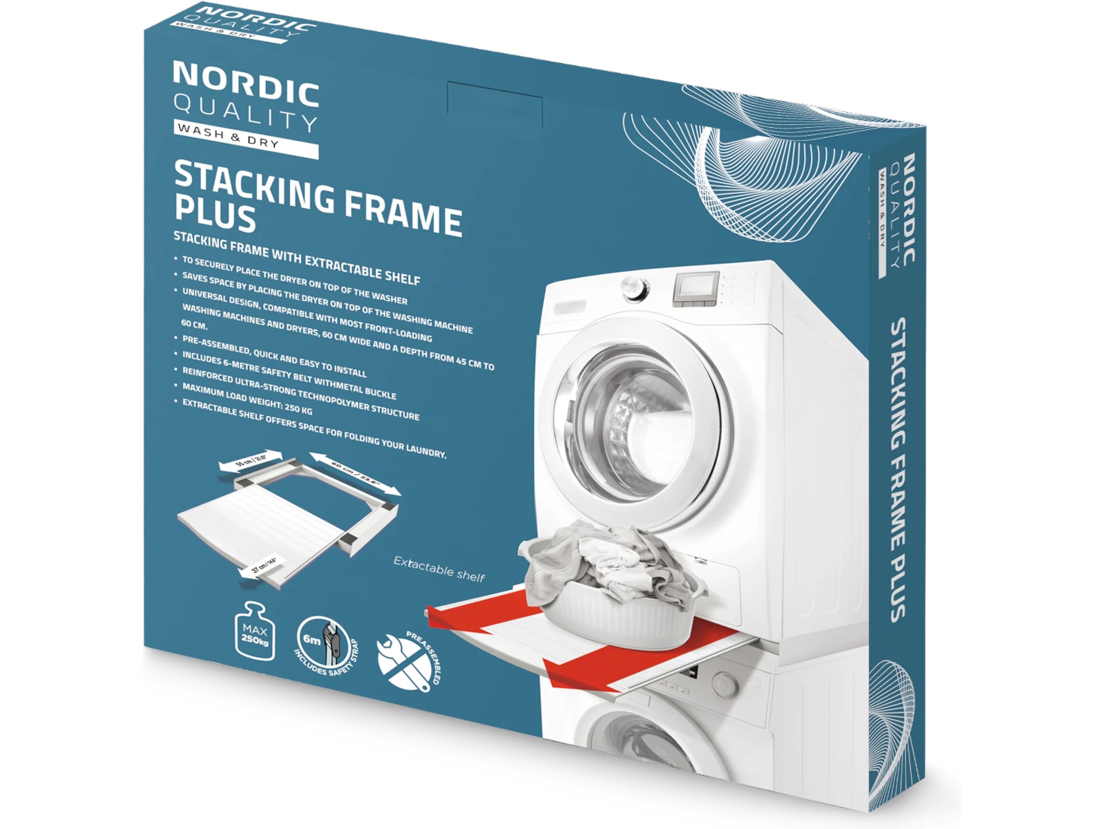 Nordic Quality Staplingsram Plus Tillbehör till tvättmaskiner & torktumlare