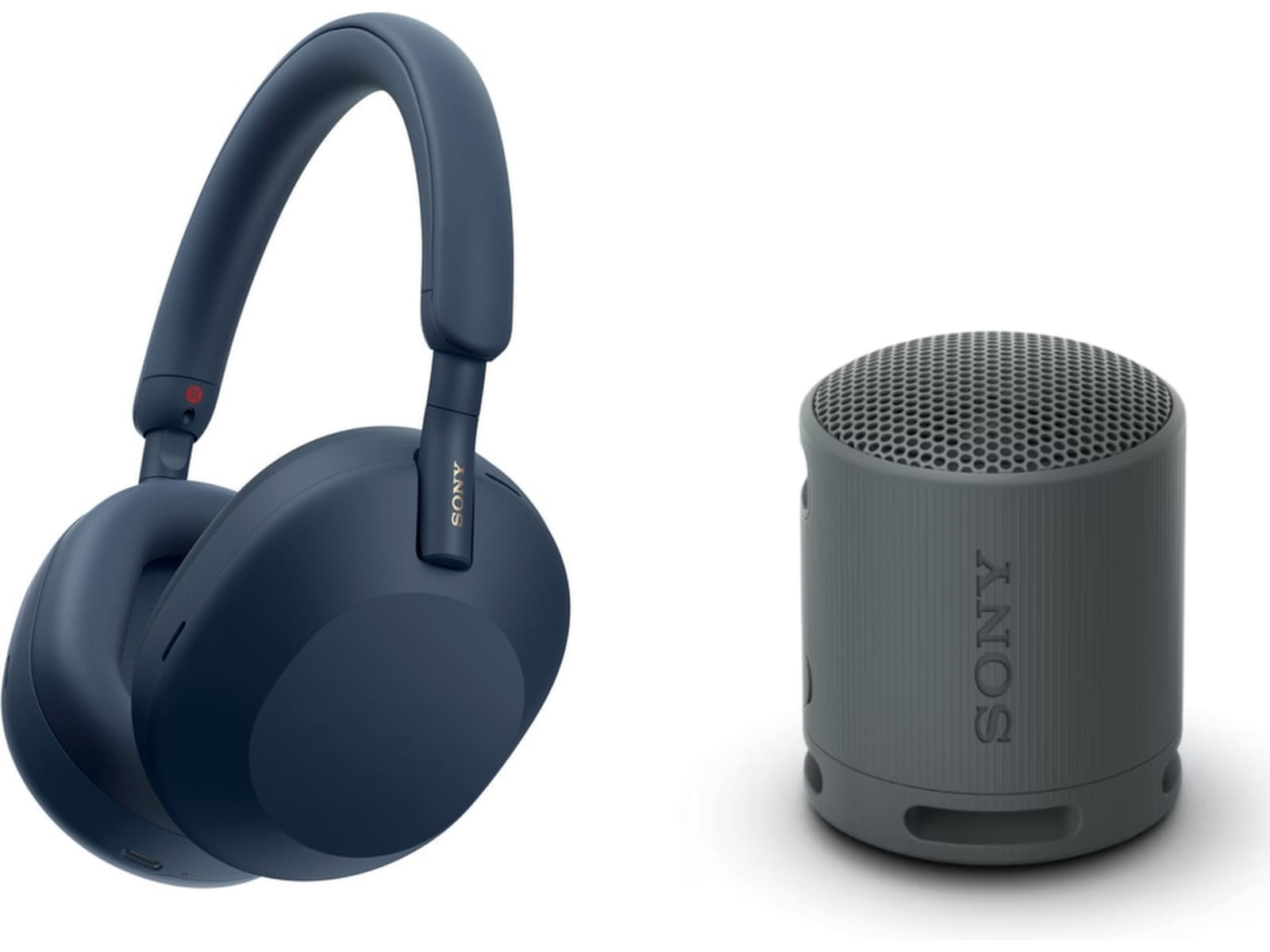 Sony WH-1000XM5 trådlösa hörlurar, Over-Ear (blå) Hörlurar