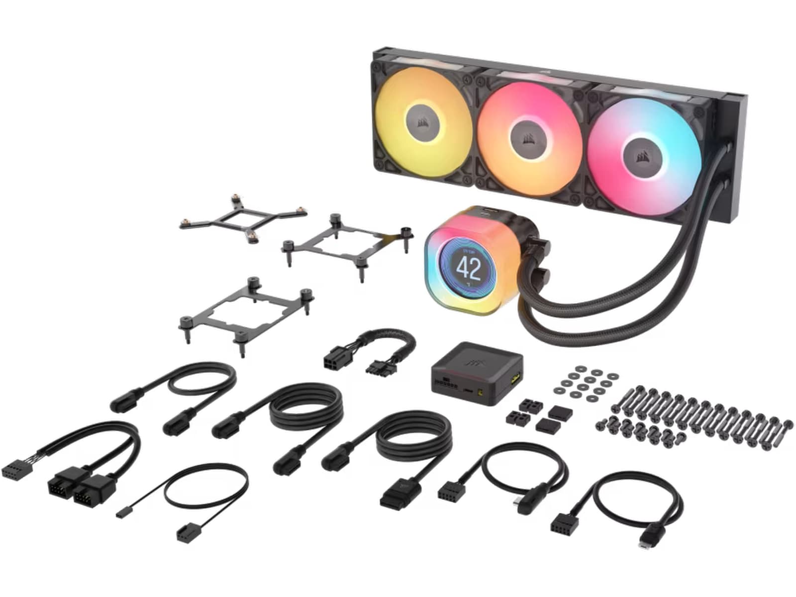 Corsair iCUE LINK TITAN 360 RX LCD AIO Kylare (svart) CPU - Vattenkylning