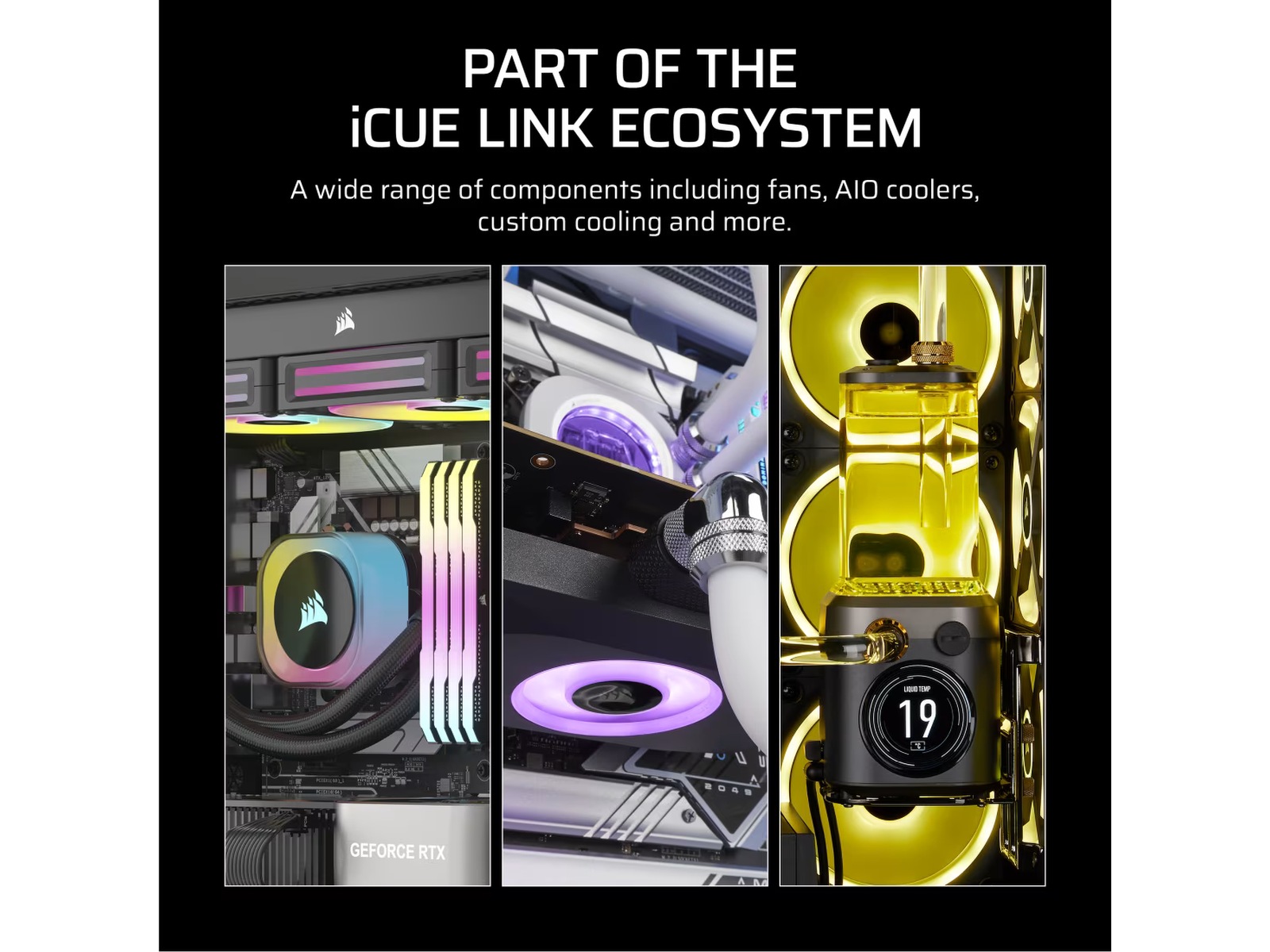 Corsair iCUE LINK RX140 RGB MAX Fläkt 2pk (vit) Fläkt