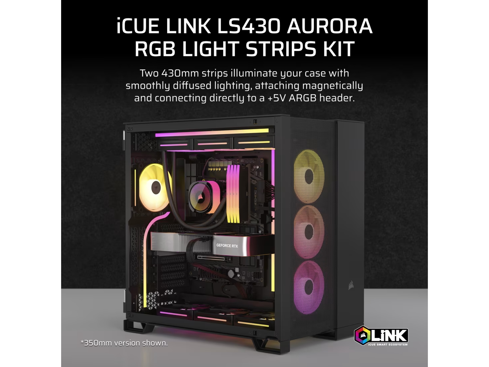 Corsair iCUE Link LS430 Aurora RGB Light Strips Kit Tillbehör