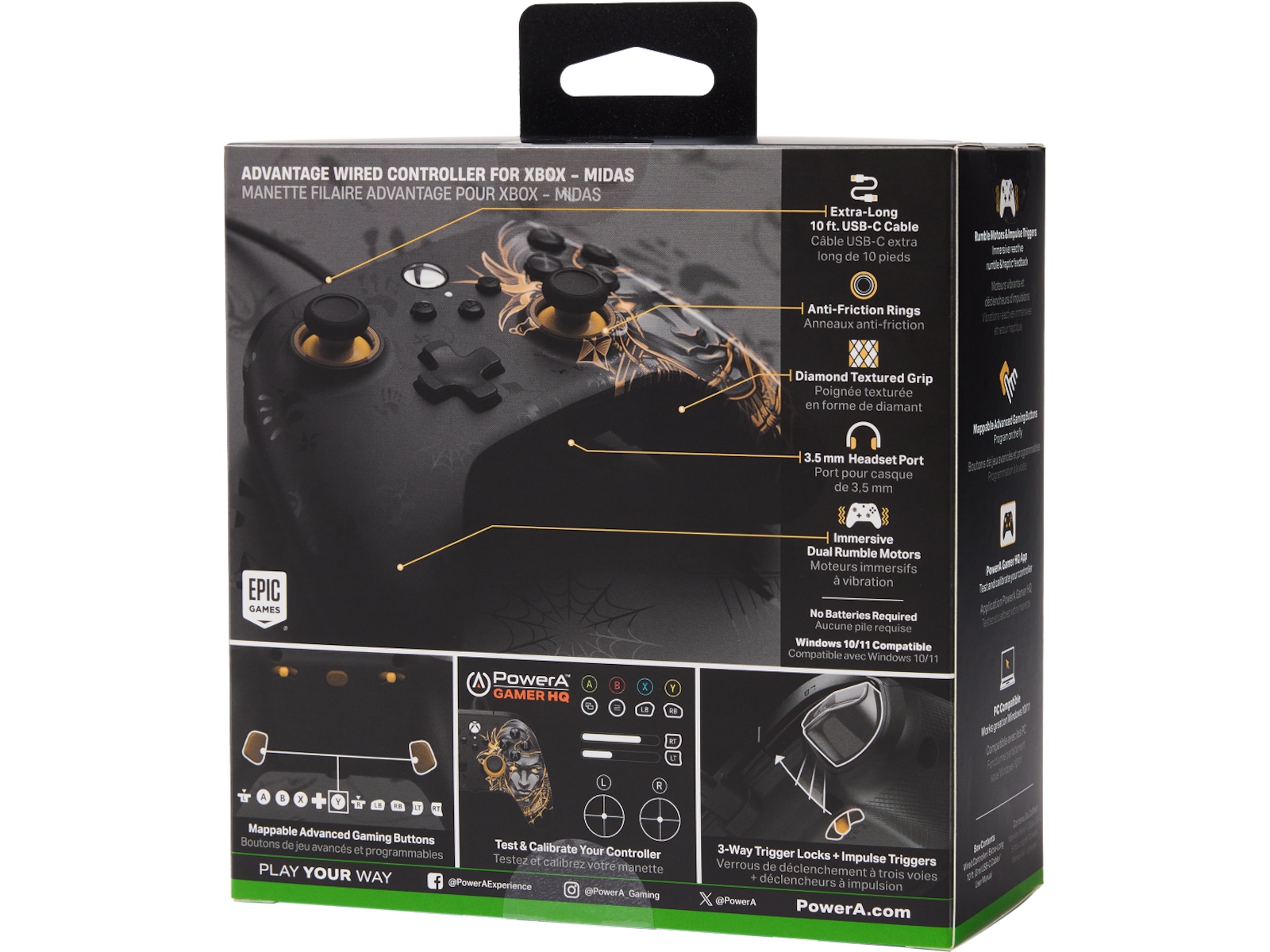 PowerA Xbox Series X/S Controller (Midas) Tillbehör till spelkonsoler