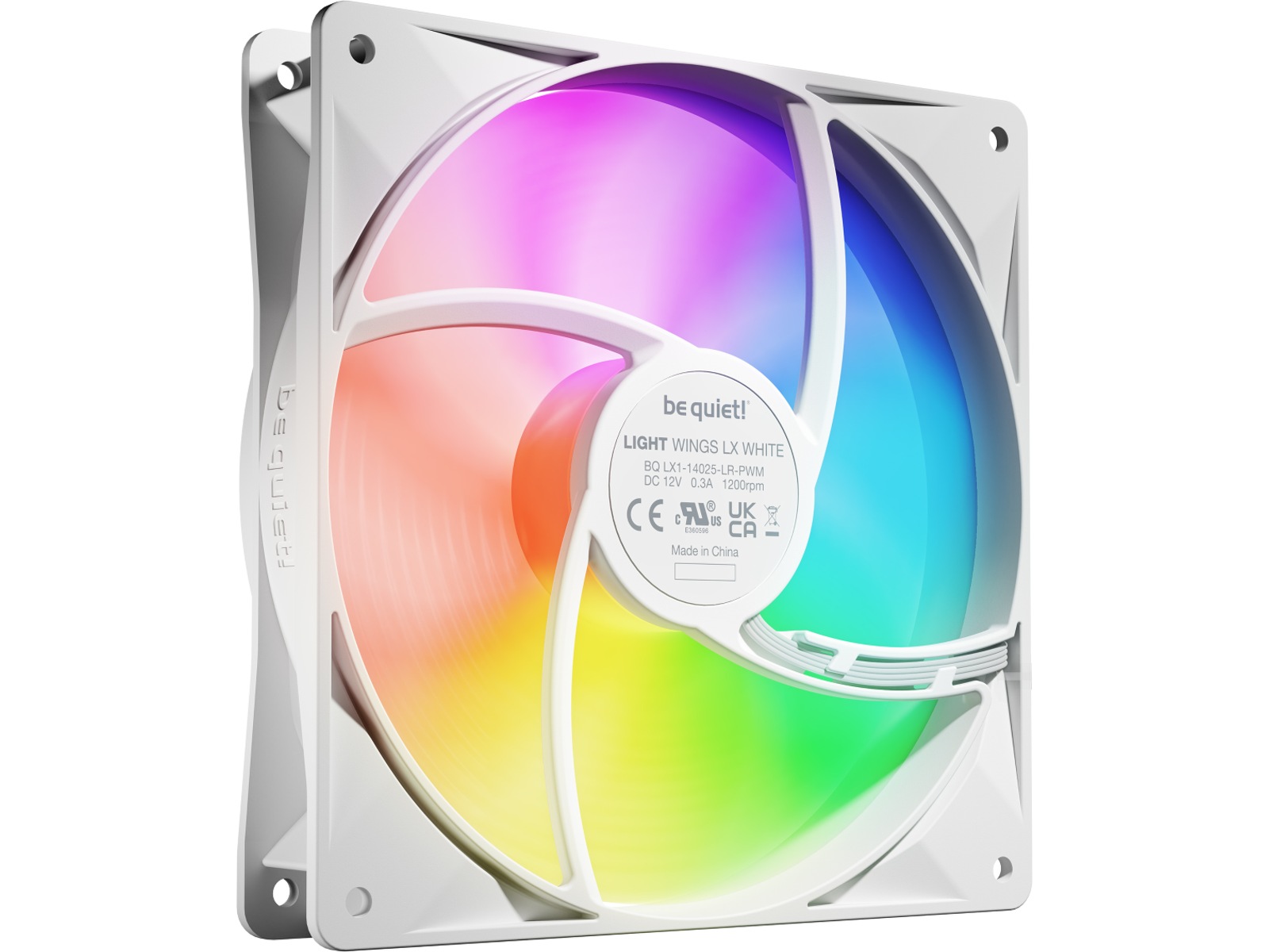 be quiet! LIGHT WINGS LX 140 PWM Fläkt 3pk (vit) Fläkt