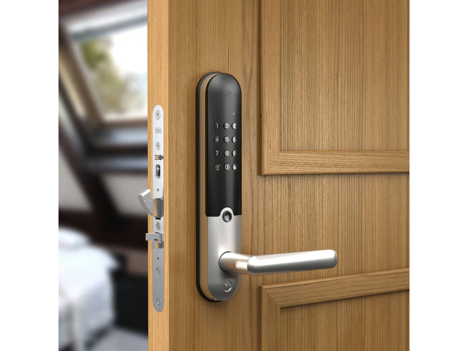 Yale Doorman L3S Flex Smart lås (borstat svart) Elektroniskt dörrlås