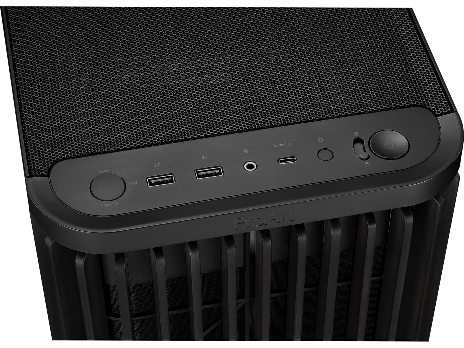 Asus Proart PA401 Wood TG PWM Mid Tower (svart) Midi tower