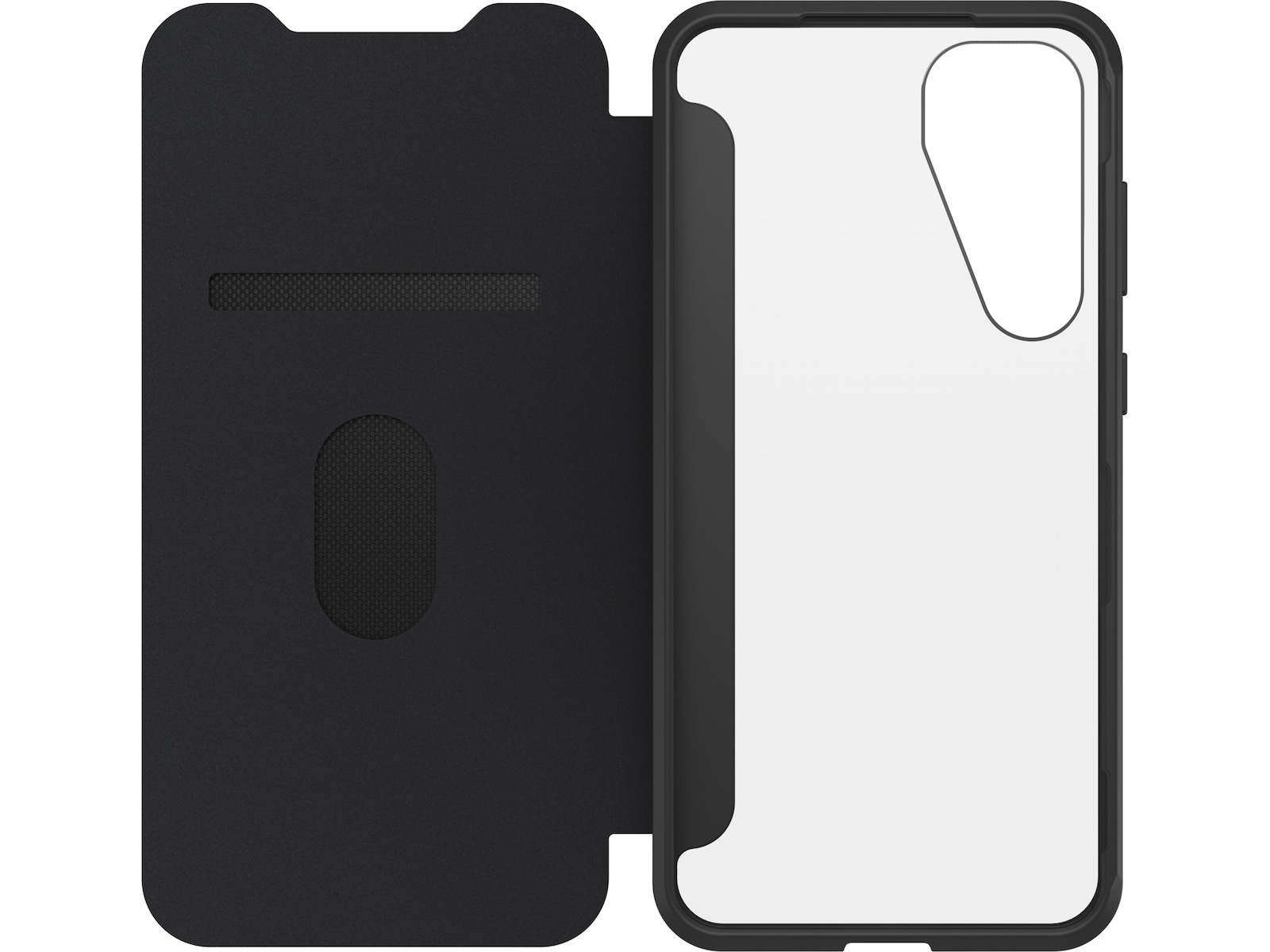 OtterBox Galaxy S25+ React Folio (transparent/svart) Mobilskal