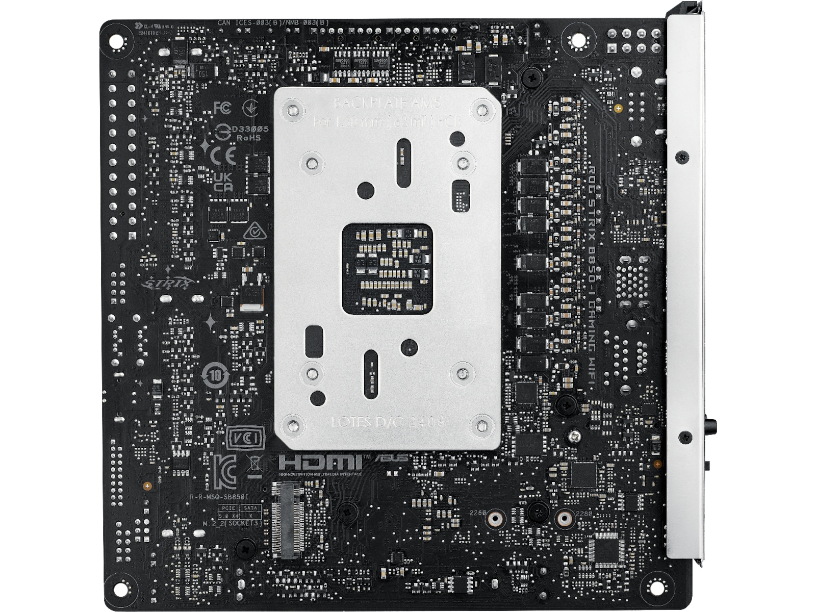 ASUS ROG STRIX B850-I GAMING WIFI Moderkort AMD Socket