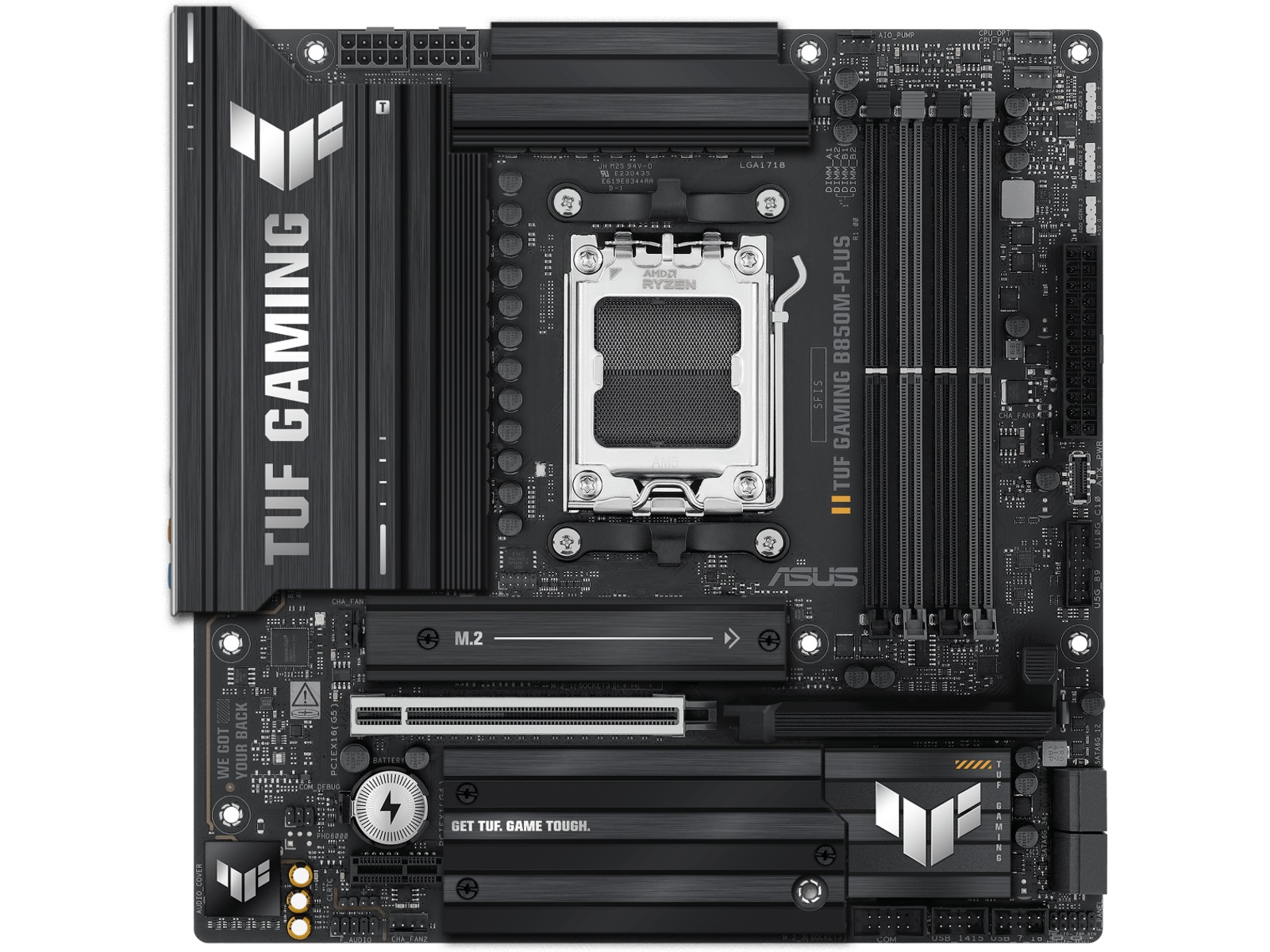 ASUS TUF GAMING B850M-PLUS Moderkort AMD Socket