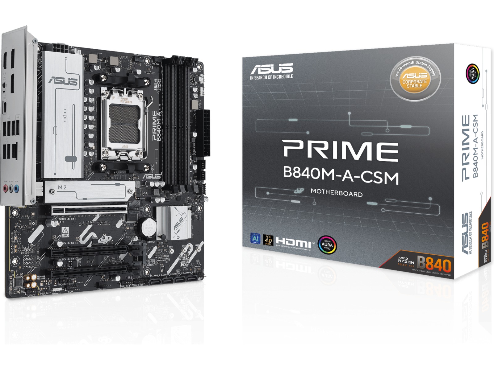 ASUS PRIME B840M-A-CSM Moderkort AMD Socket