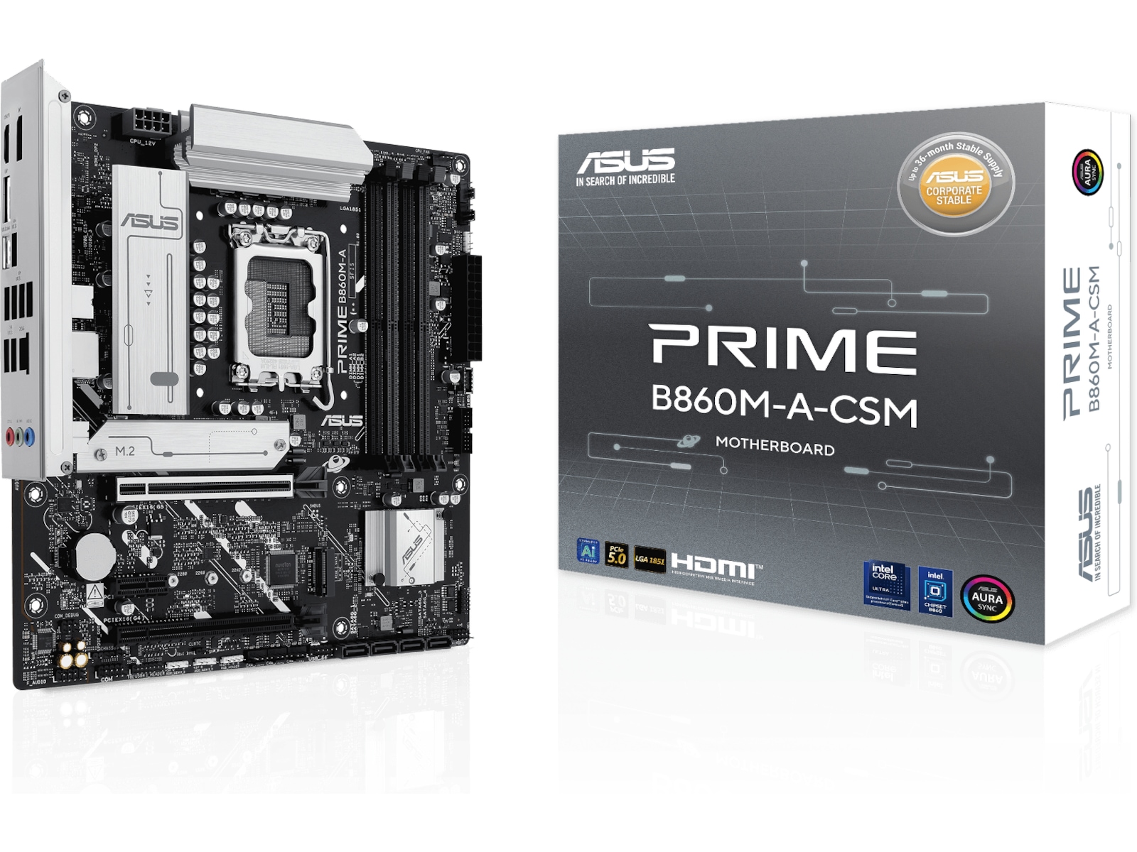 ASUS PRIME B860M-A-CSM Moderkort Intel Socket