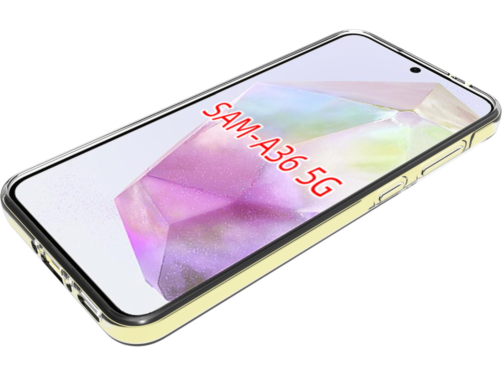 iiglo Galaxy A36 Silikonskal (transparent) Mobilskal
