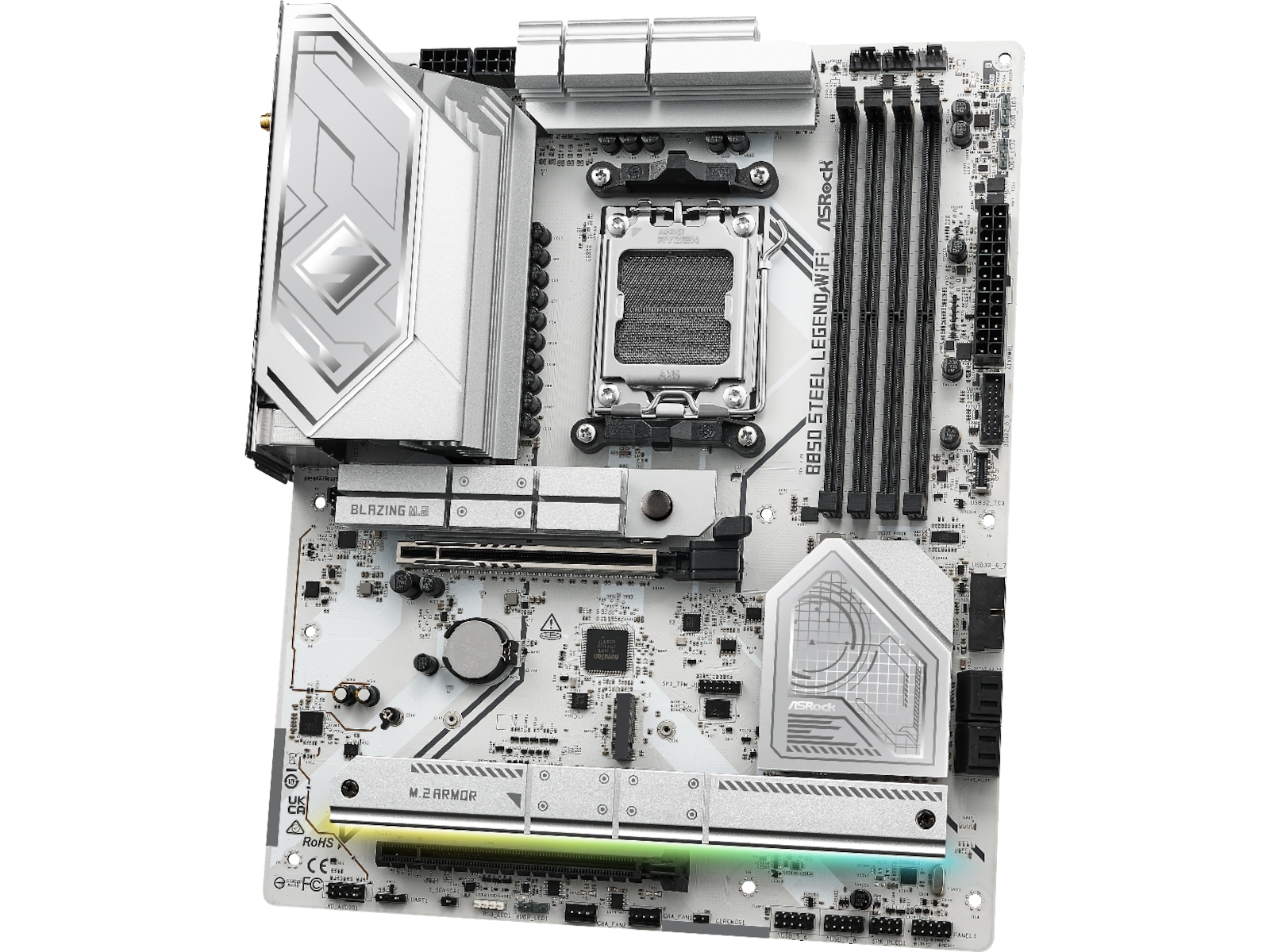 ASRock B850 Steel Legend WiFi Moderkort AMD Socket
