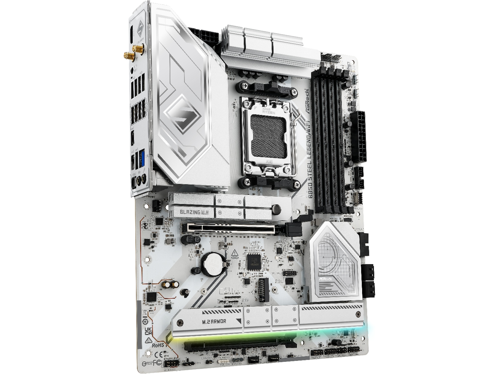 ASRock B850 Steel Legend WiFi Moderkort AMD Socket