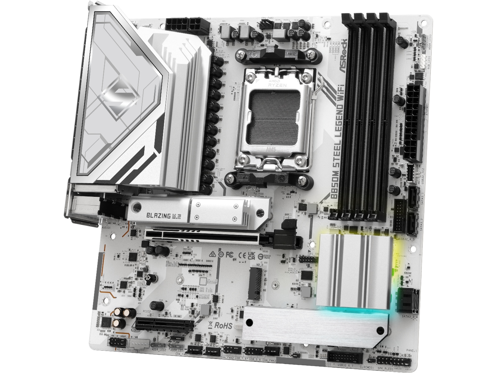 ASRock B850M Steel Legend WiFi Moderkort AMD Socket