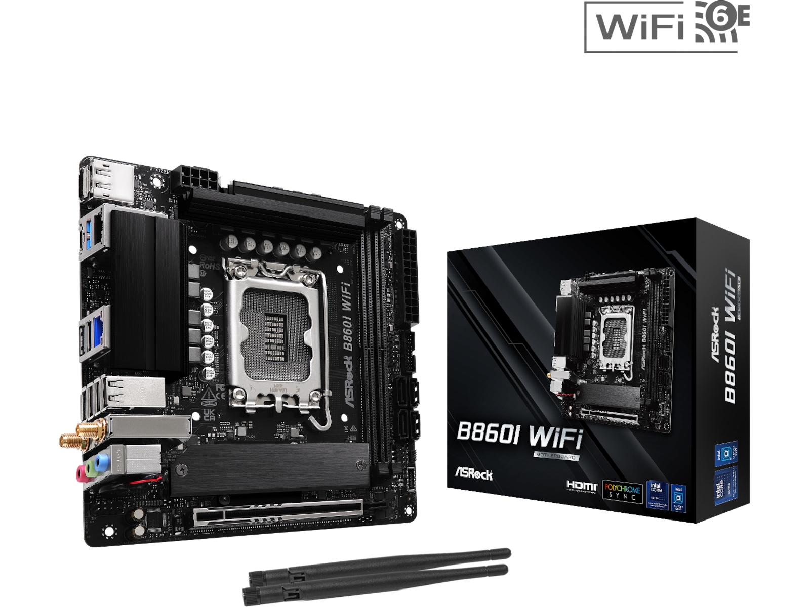 ASRock B860I WiFi Moderkort Intel Socket