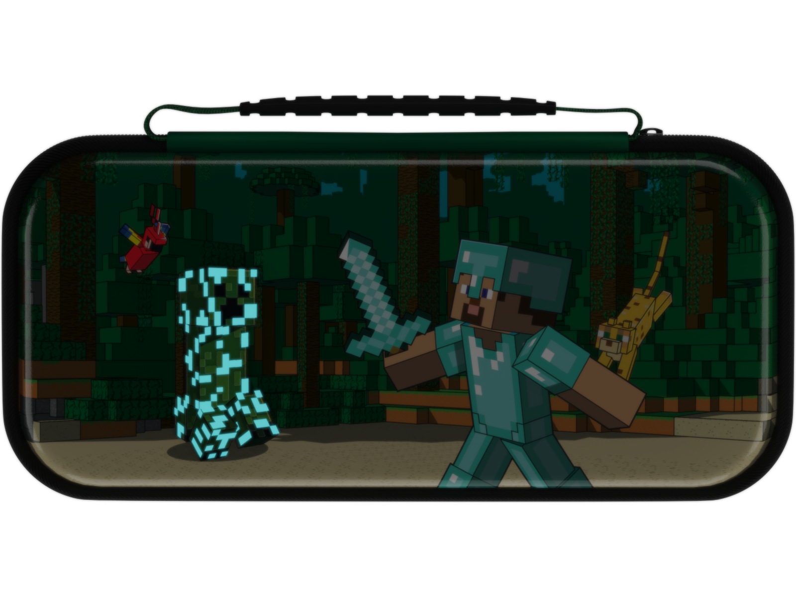 PDP NSW Travel Case Plus GLOW (minecraft forest battle) Tillbehör till spelkonsoler