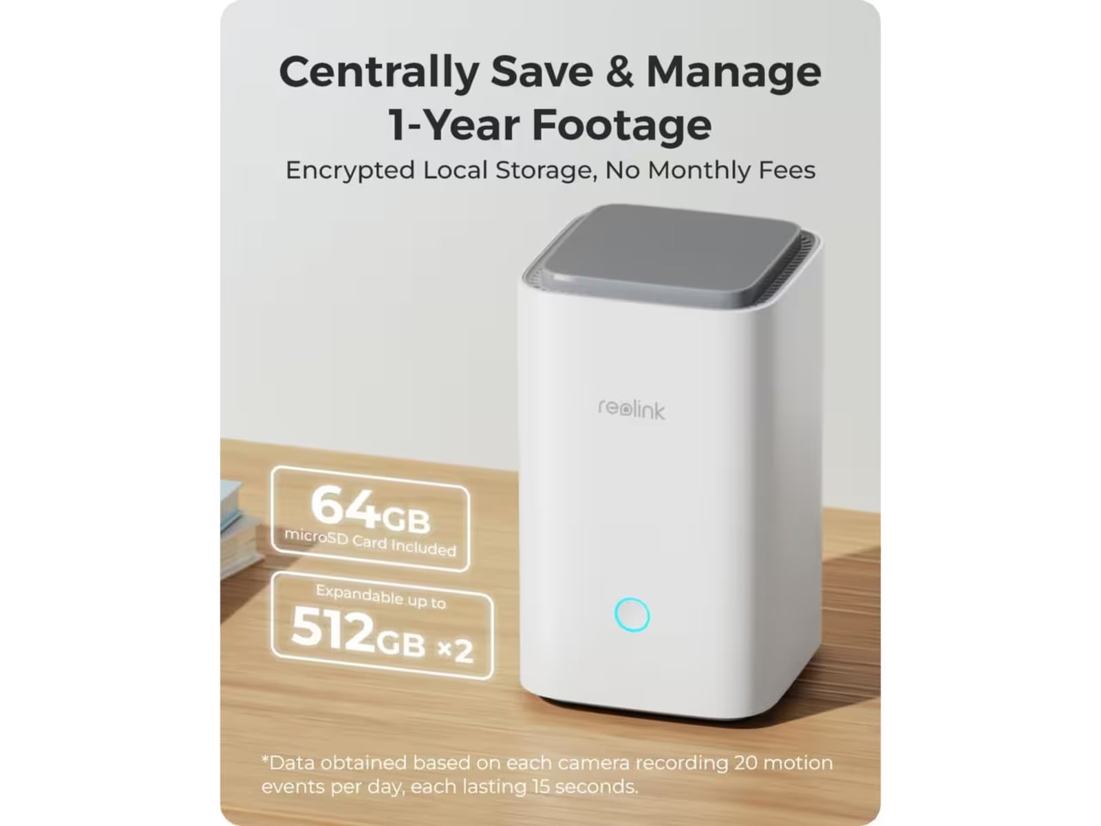 Reolink Home Hub med 2x Argus 3 Ultra 4K-kamera Övervakningskamera