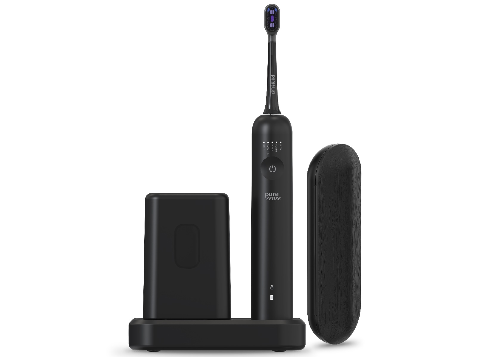 Puresense Dental C Vibrosonic Enhanced Bundle (svart) Eltandborste