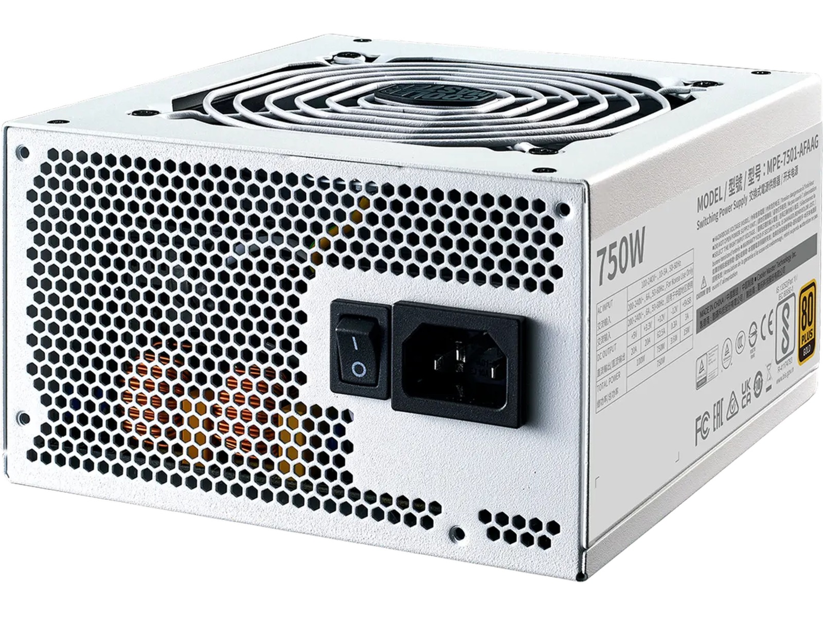 Cooler Master MWE Gold 750 V2 PSU (vit) Nätaggregat