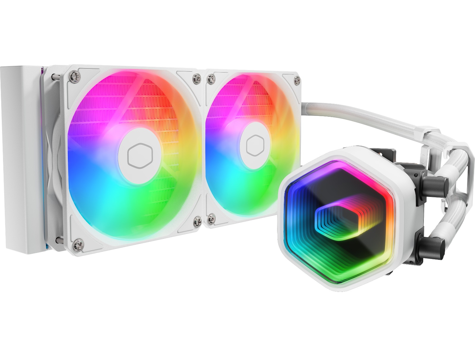 Cooler Master MasterLiquid 240 Core II ARGB Kylare (vit) CPU - Vattenkylning