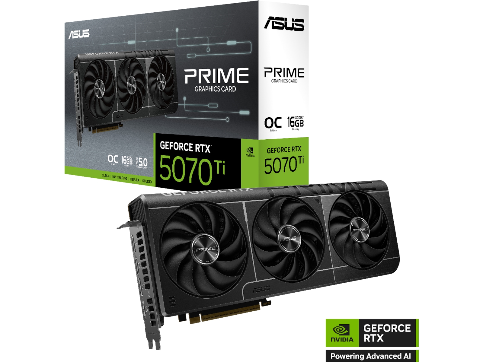 ASUS PRIME GeForce RTX 5070 Ti OC Grafikkort