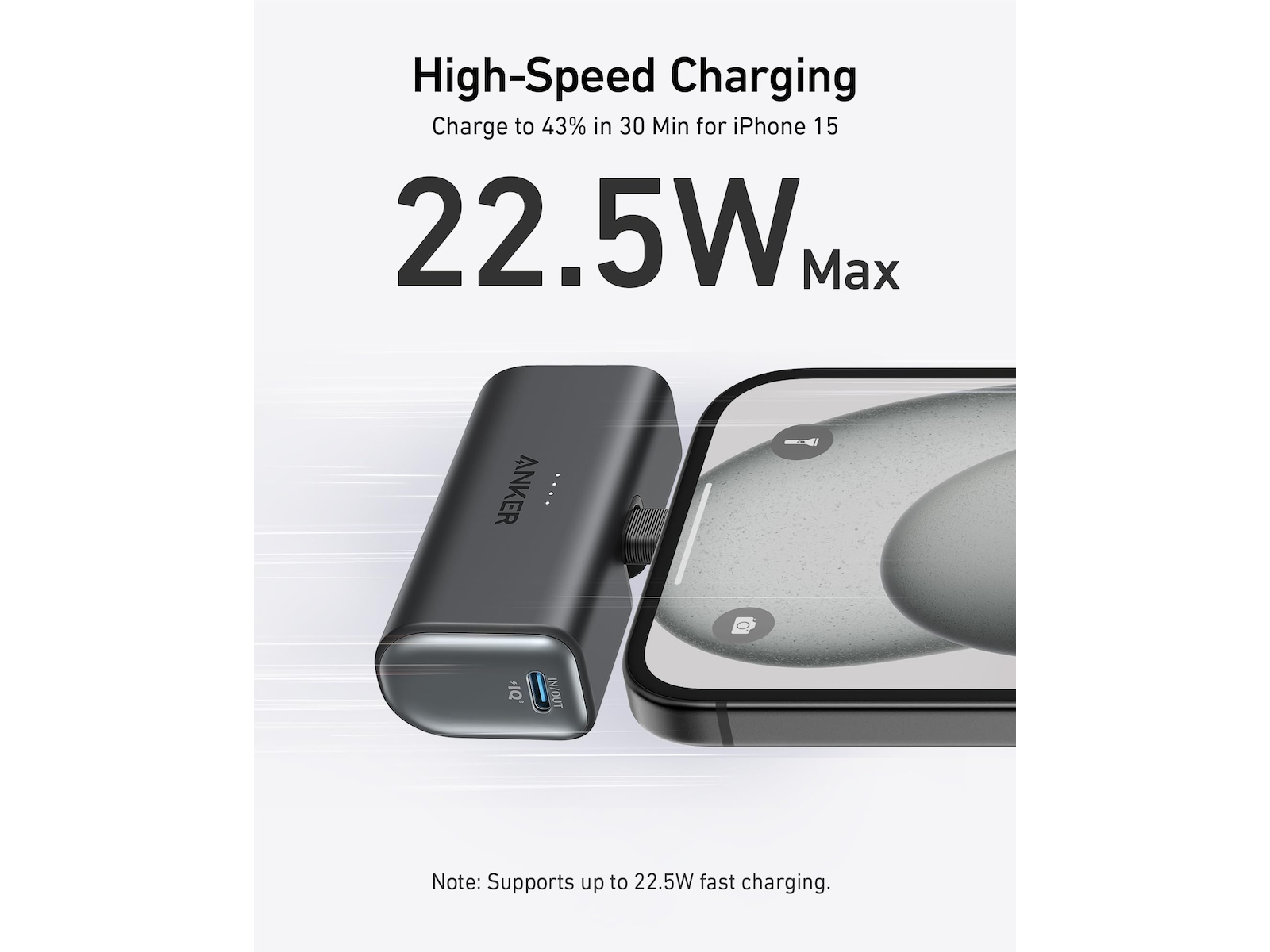 Anker Nano Powerbank 5000mAh (svart) Powerbank