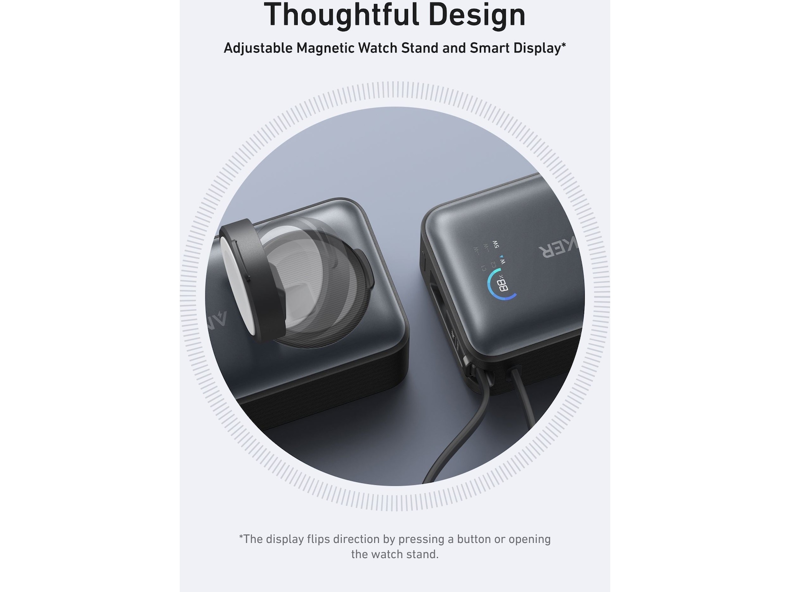 Anker MagGo för Apple Watch Powerbank 10.000mAh (svart) Powerbank